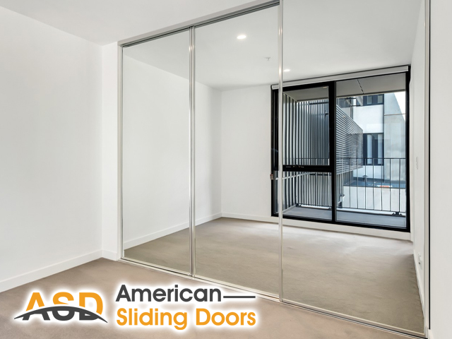 Closet Doors Sliding Mirrored Reflection Patio